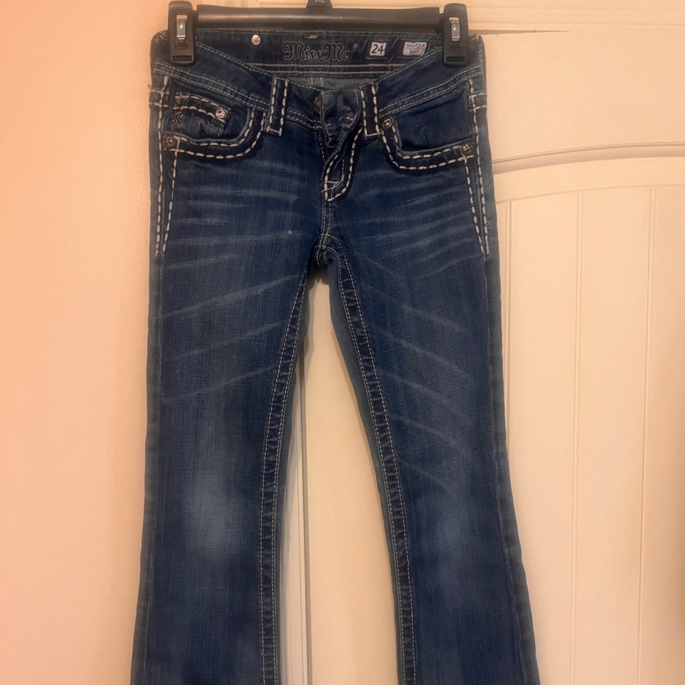 Miss Me Dark Blue Flare Jeans